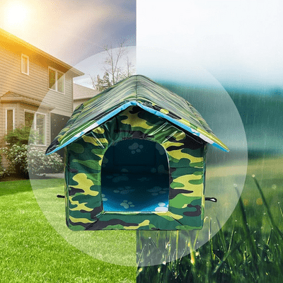 Niche pour Chat Extérieur - OutdoorCatHouse™ - Vert - Le royaume des chats
