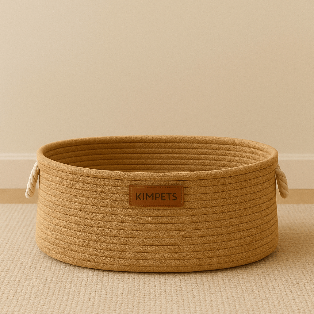 panier chat osier a corde taille l