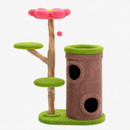 arbre à chat design foret doux confortable