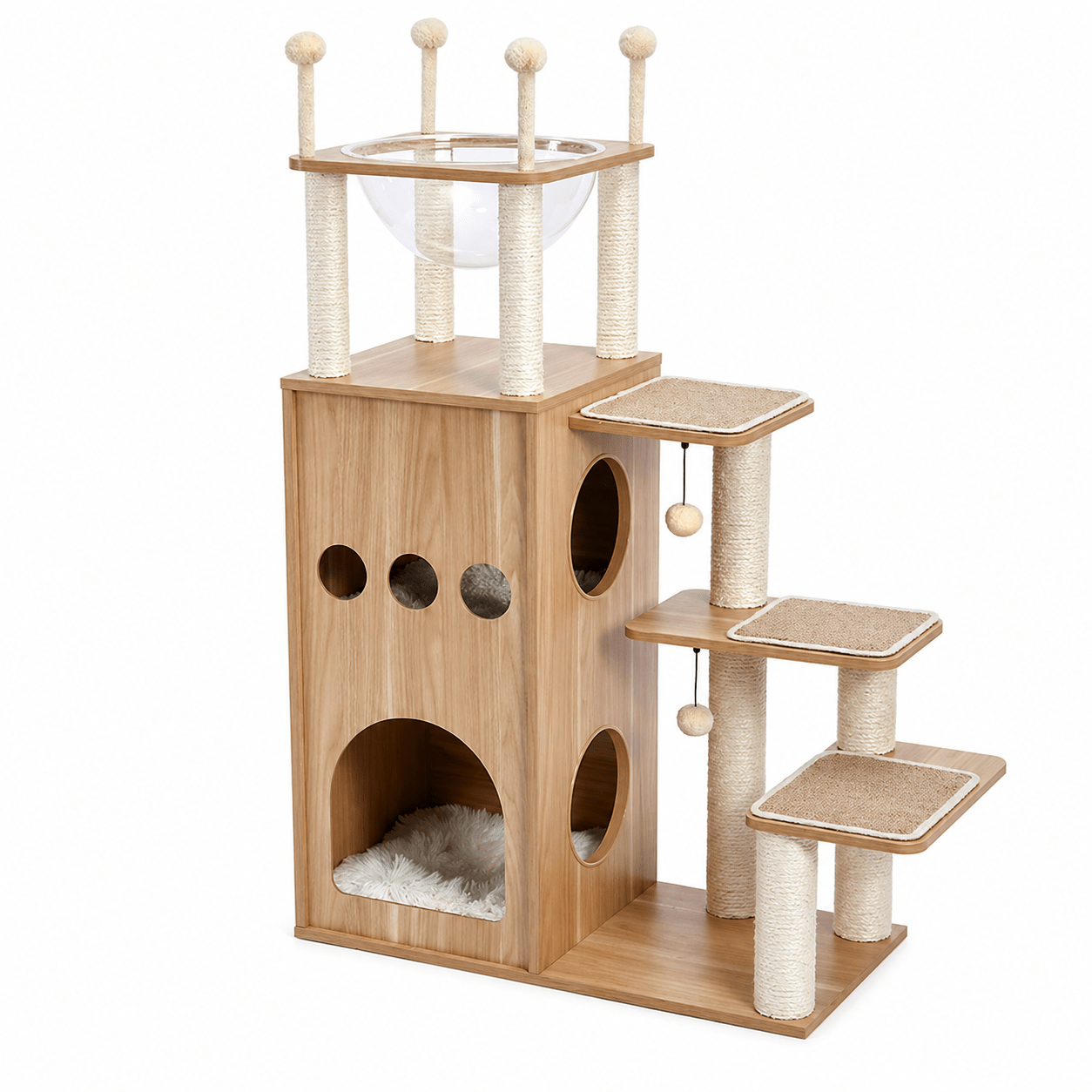 arbre a chat scandinave robuste design bois elegant