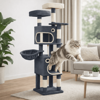 beau chat sautant arbre a chat 159cm confortable