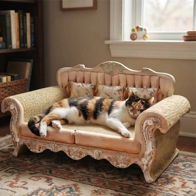 chat dormant sur canape pour chat design luxueux