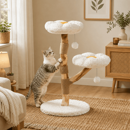 chat grattant arbre a chat nuage design confortable