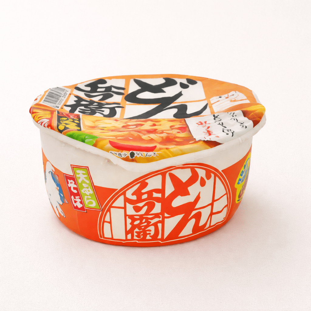 chat panier orange rond design nouille