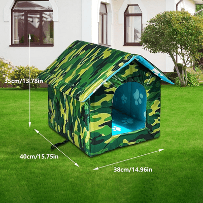 dimensions niche pour chat exterieur vert pliable