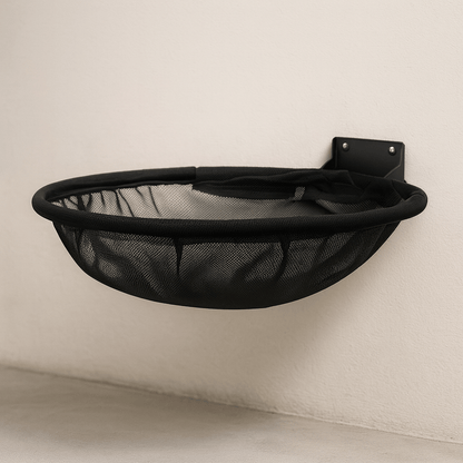 hamac chat mural rond confortable noir