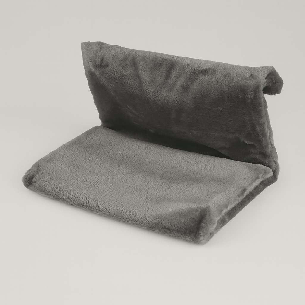hamac radiateur pour chat chaud gris rectangulaire doux 