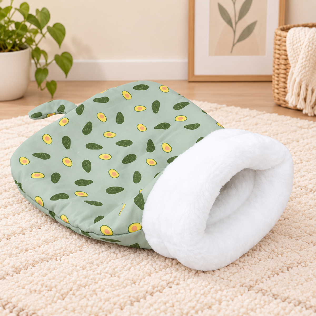lit pour chat confortable design avocat