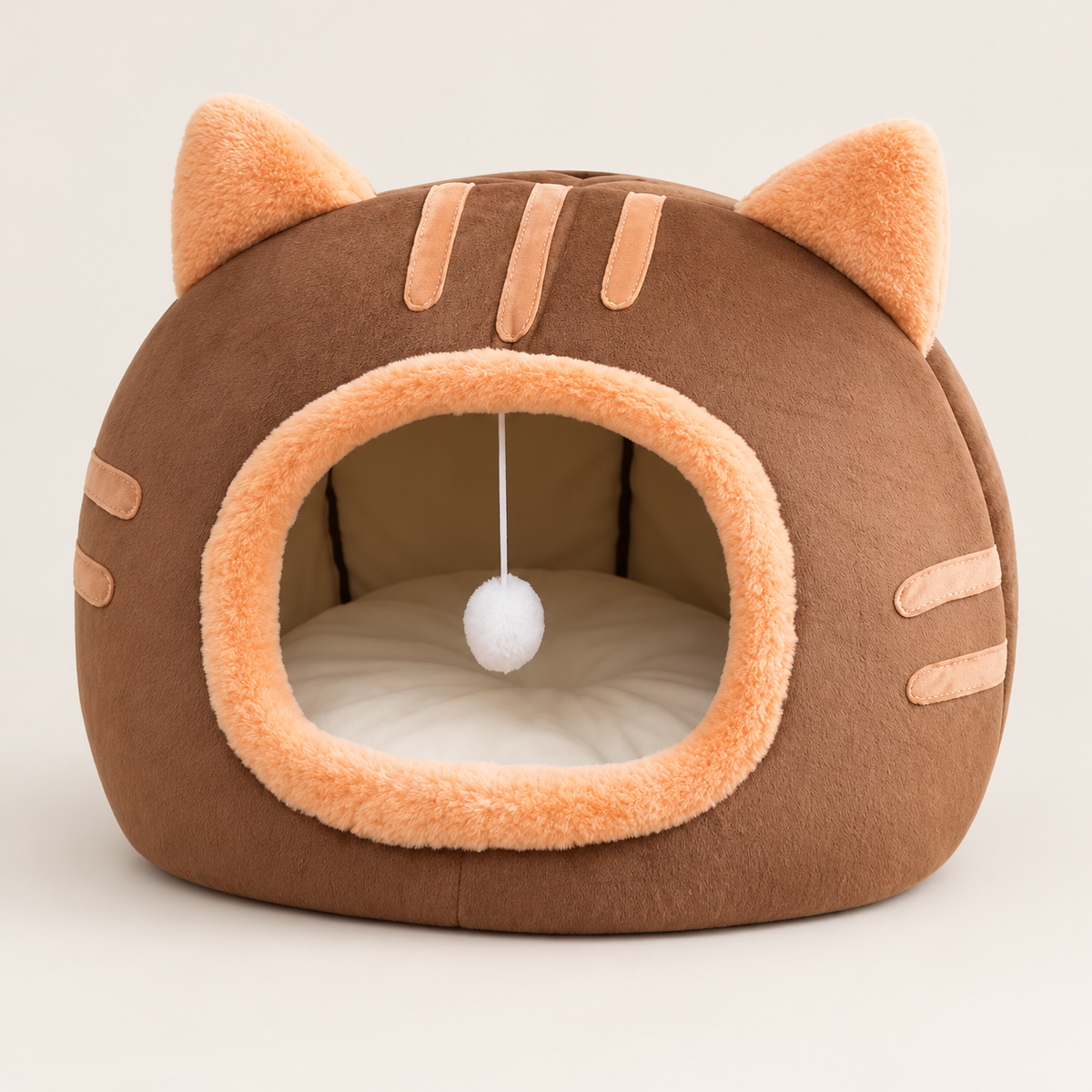 lit pour chat meownest marron confortable chaleureux