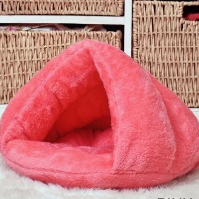 lit pour chat snughut rose doux confortable