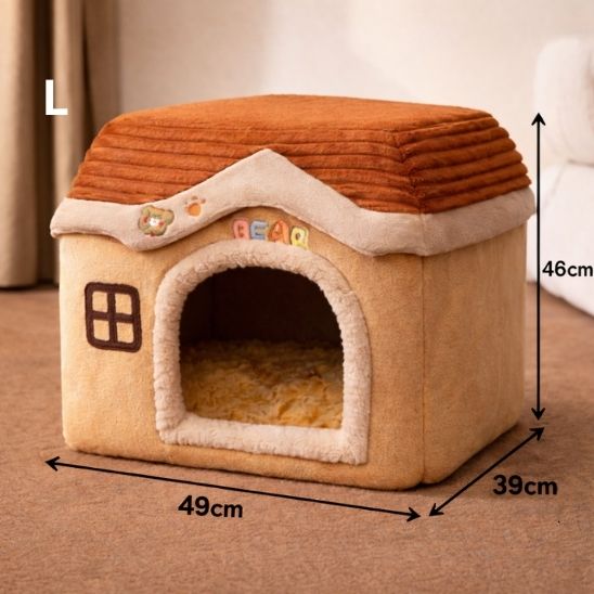 maison chat confortable douce taille l
