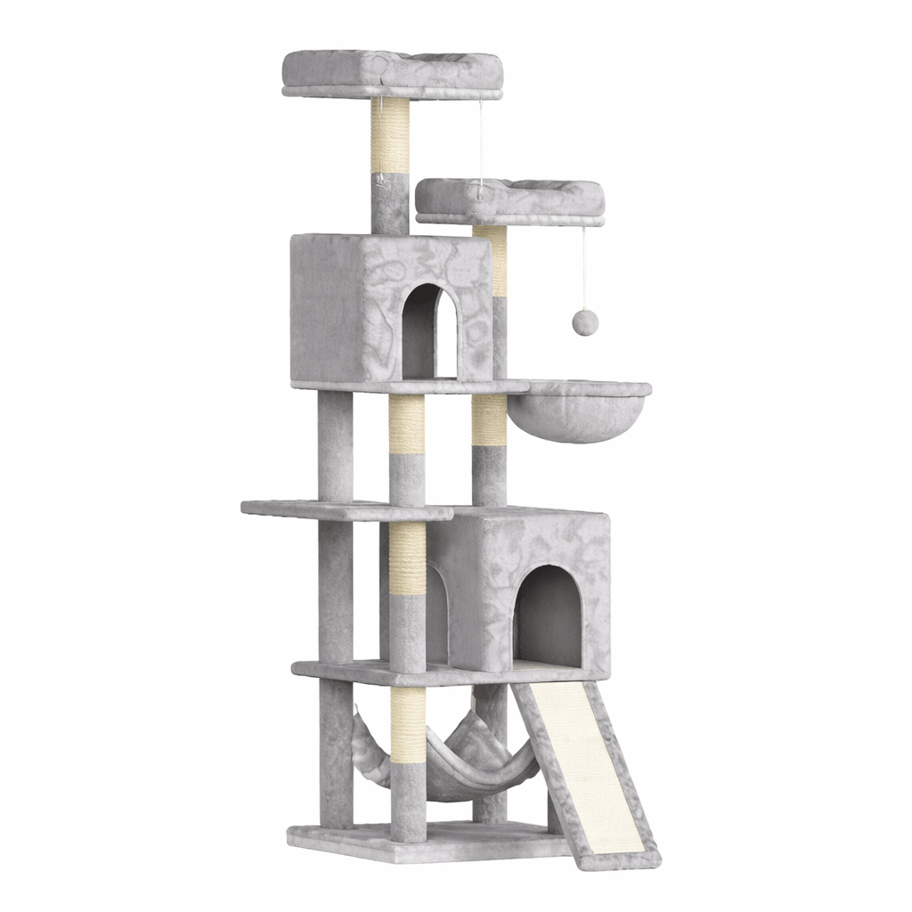 majestueux arbre à chat stable 158cm gris clair