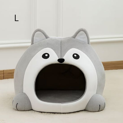 niche pour chat taille l design loup confortable