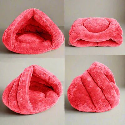 plusieurs vues lit pour chat snughut rose