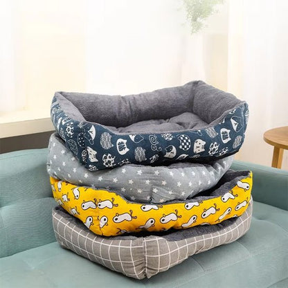 quatre panier chat rectangulaire design carreaux canard etoile chat