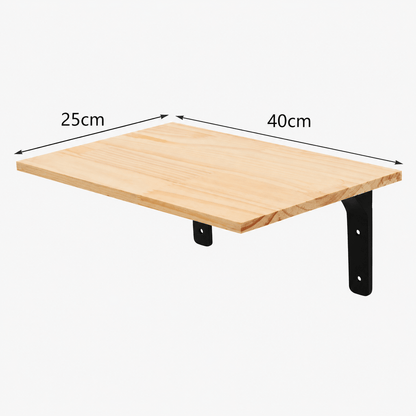 tablette arbre a chat mural en bois stable
